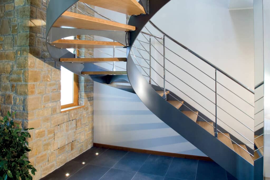 Corner,Of,Modern,Kitchen,With,White,Walls,,Wooden,Floor,,White